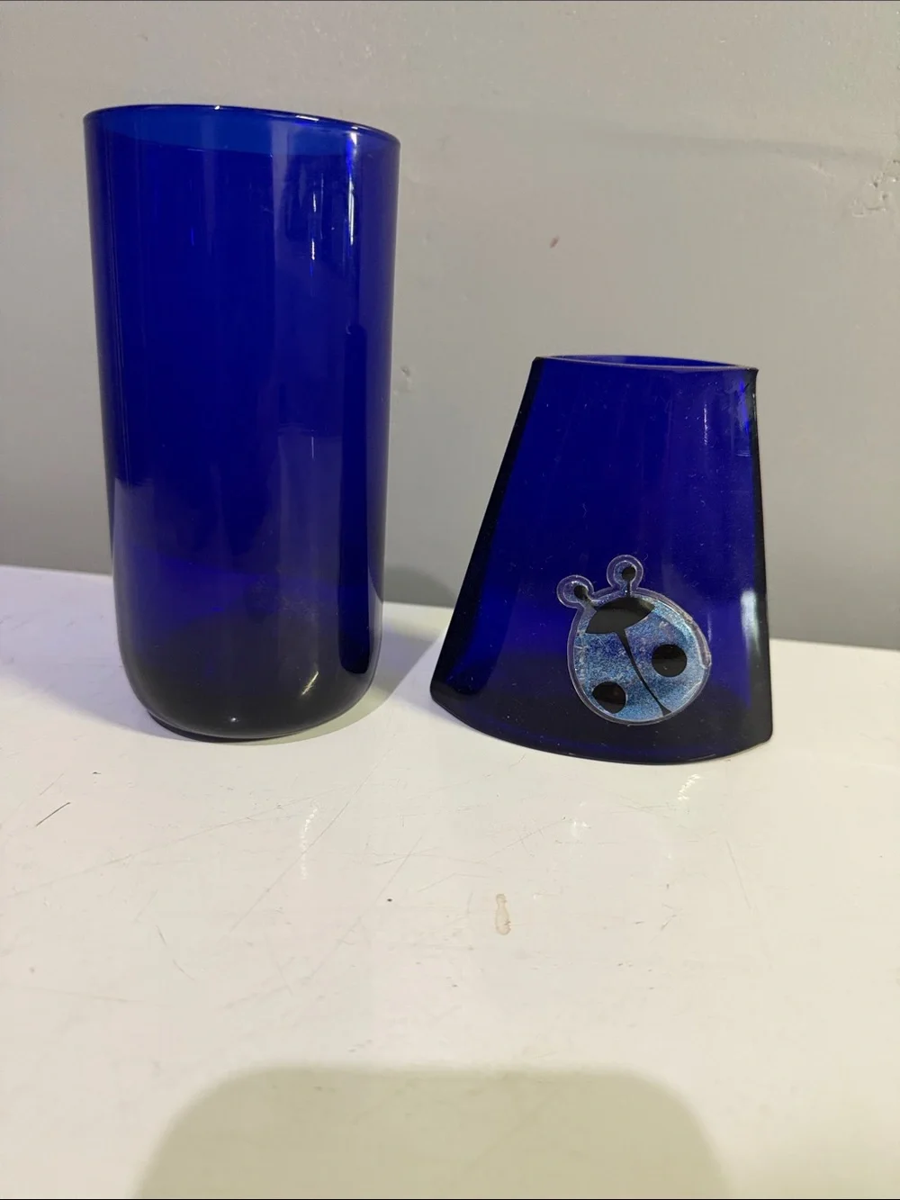 Cobalt Blue Glass Vases